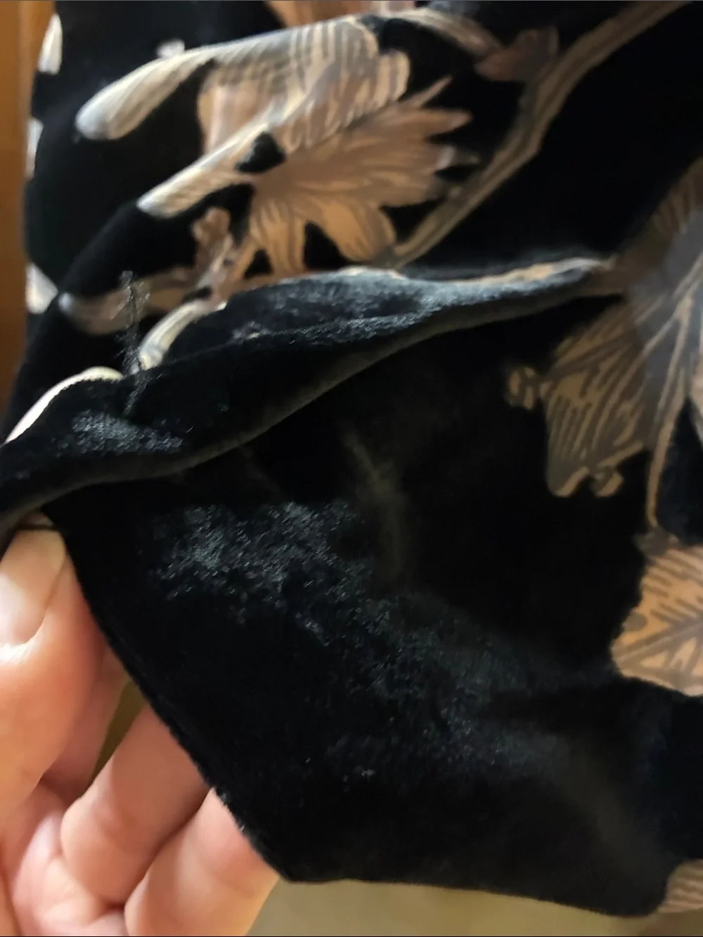 Ivanka Trump Black Velvet Skirt with Blush Lining